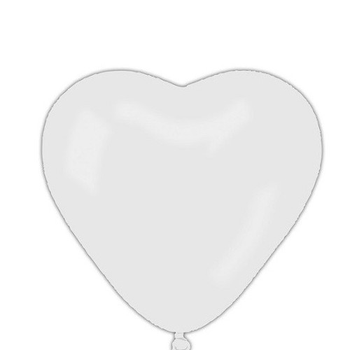 Ballon géant mariage coeur blanc