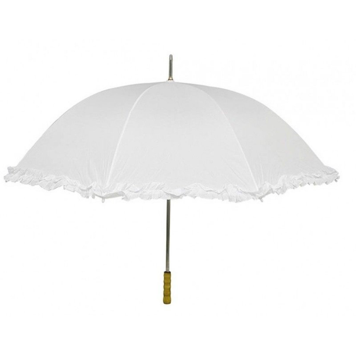 Parapluie de mariage - Ombrelle de mariage blanche 98 cm x 120 cm