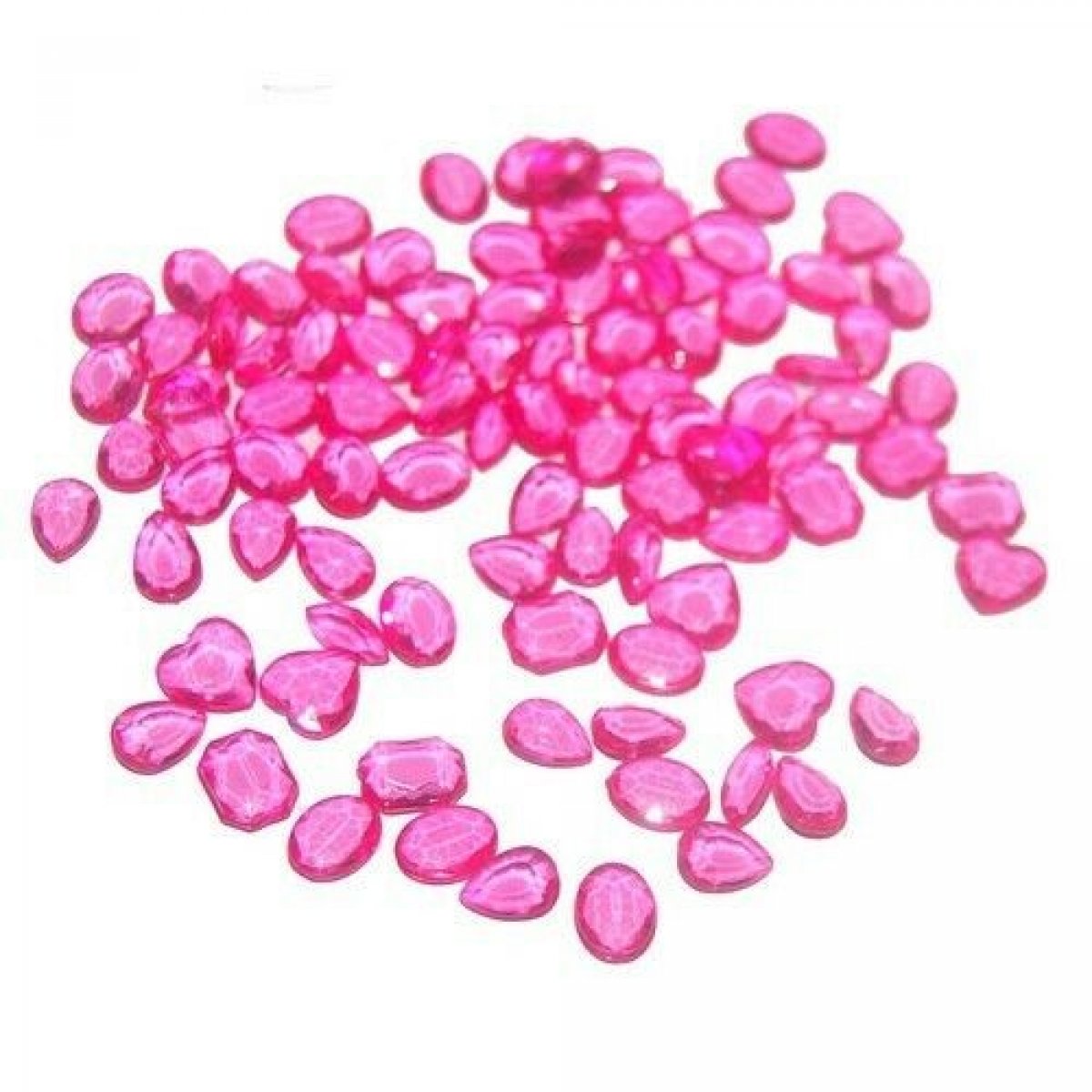 Sachet de 100 diamants rose fuchsia pour déco de fêtes
