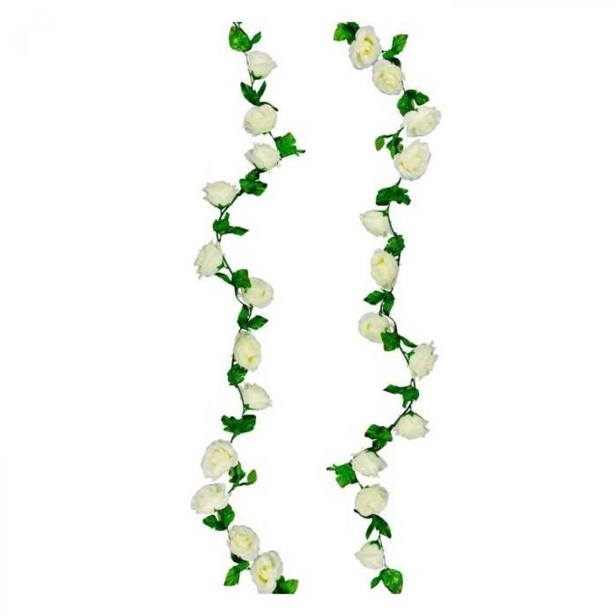 Guirlande  artificielles 2M. 20 - Roses blanches