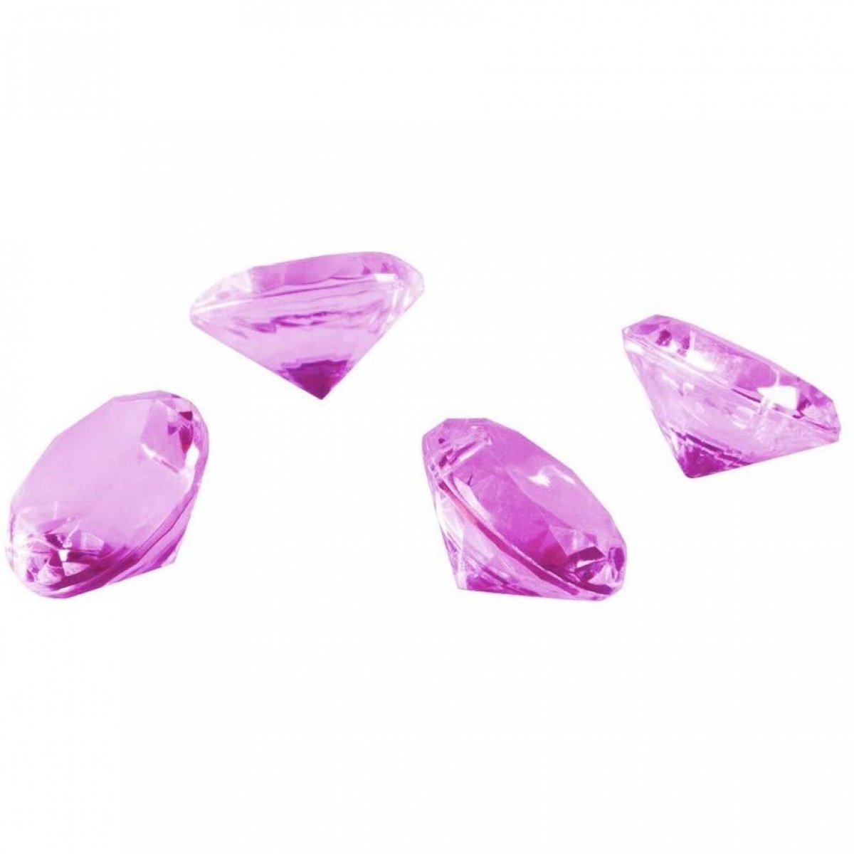 Diamants de table 10 mm - Fuchsia x 24 pièces