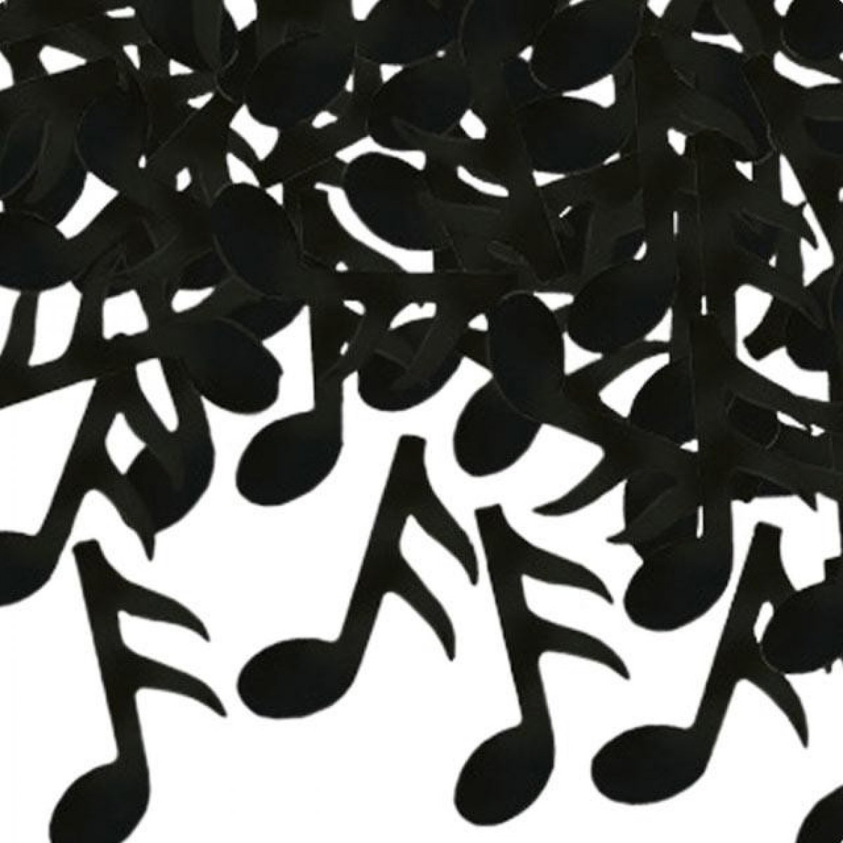 Confettis de table - Notes de musique noires