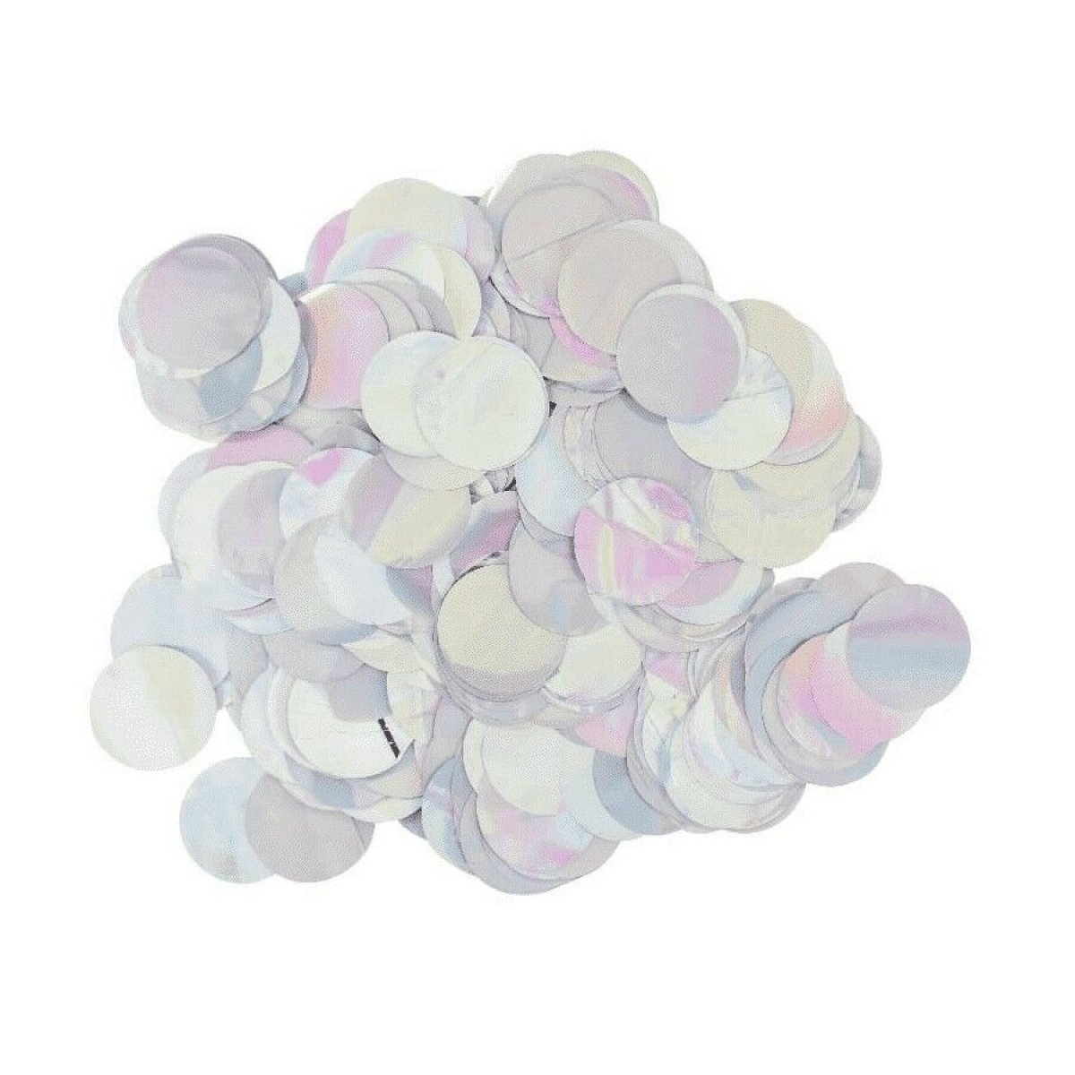 Confettis de table métallisée argent ø 3cm