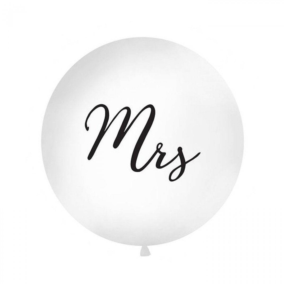 Ballon géant blanc "Mrs" - 1 m