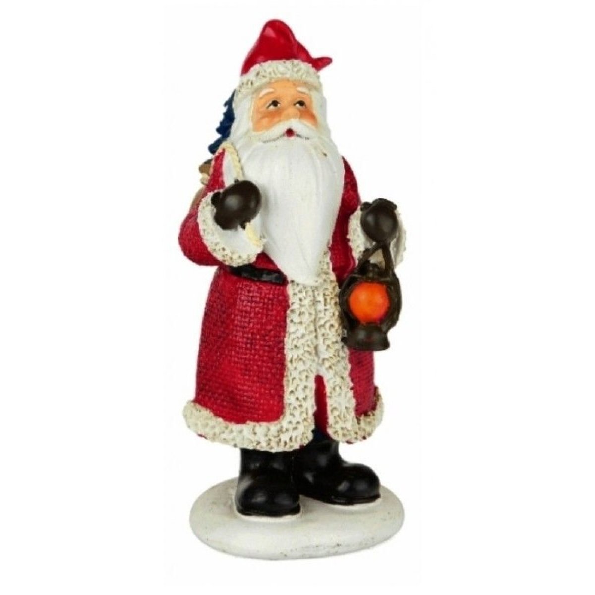 Père Noël rouge en résine 13,5cm