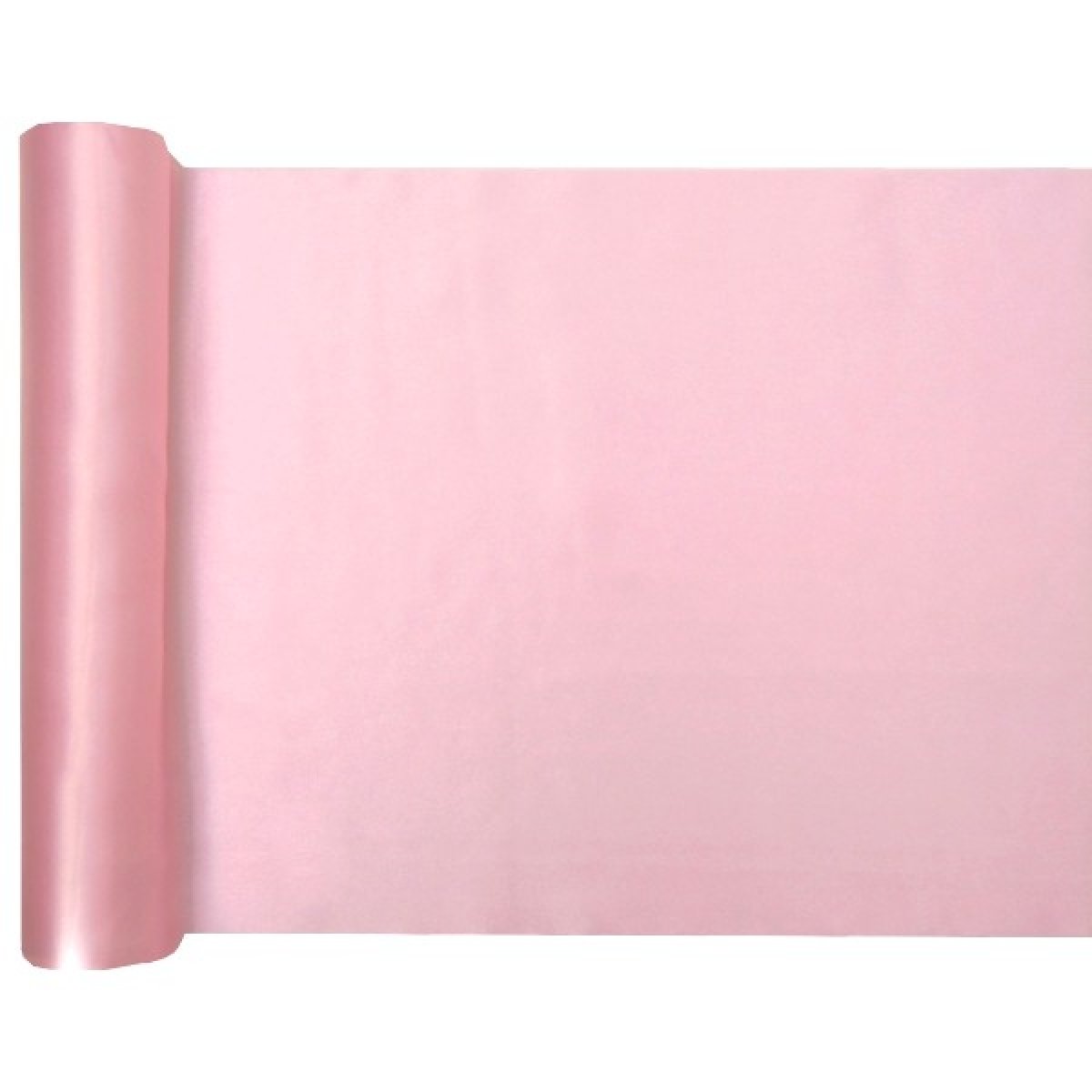 Chemin de table rose nacré 5m x 28 cm