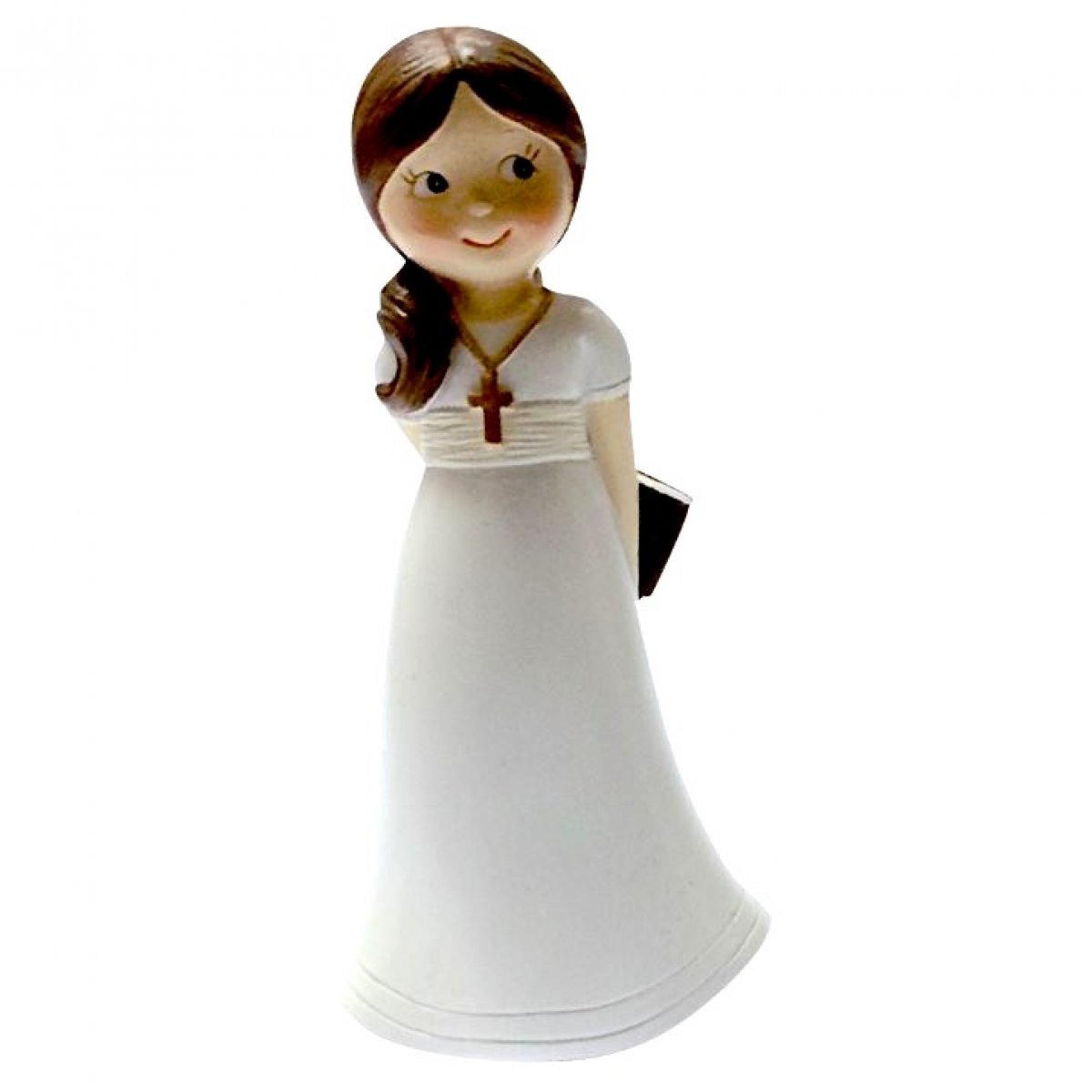 Figurine communion fille souriante 13 cm