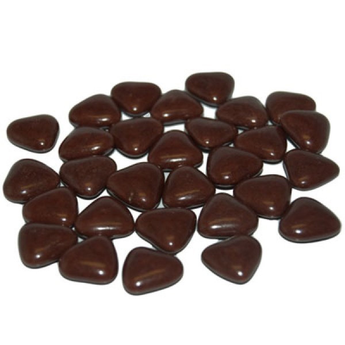 Mini Coeurs Dragées chocolat Col. NOIR - 500g