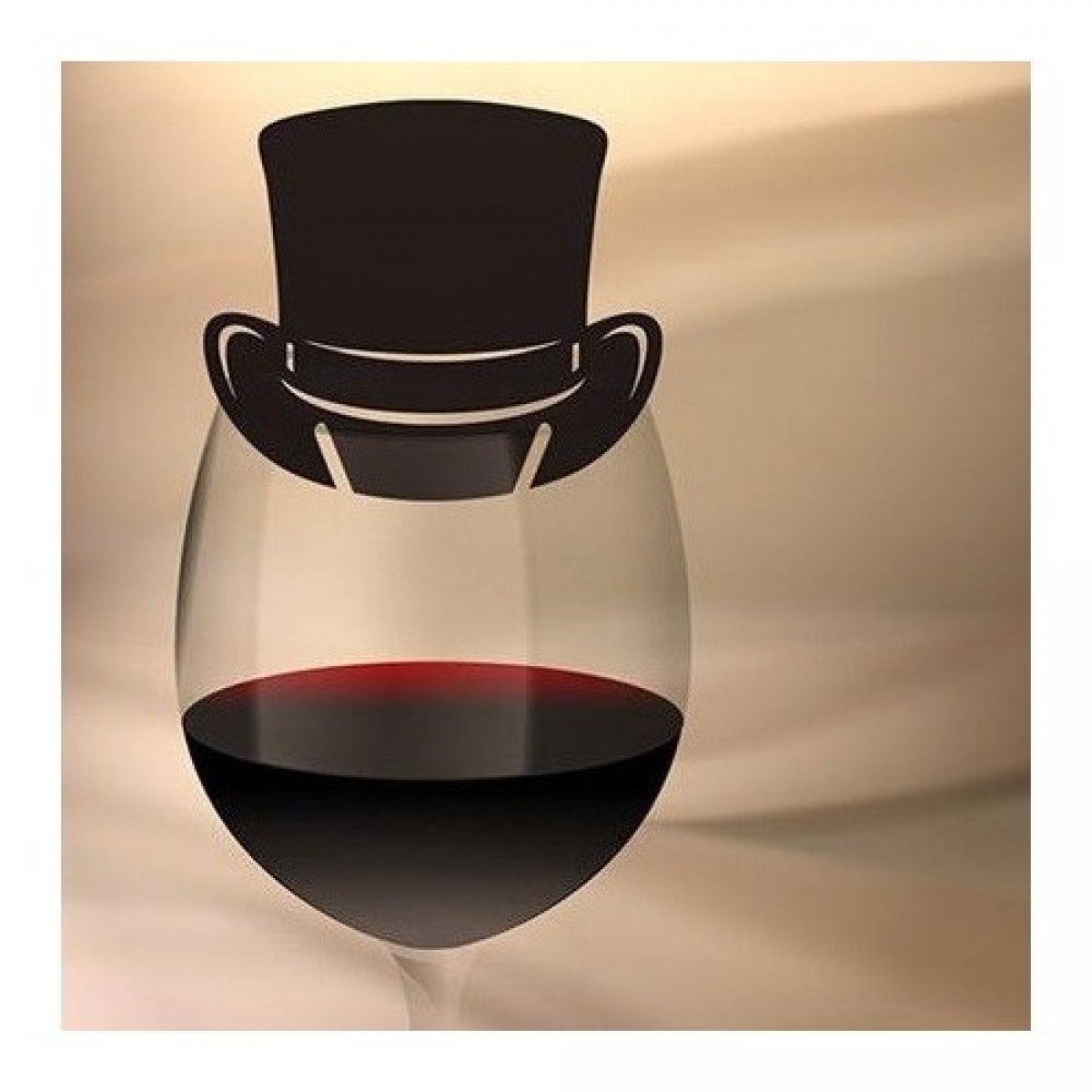 10 marqueplaces chapeau haut de forme noirs en carton Thème Paris