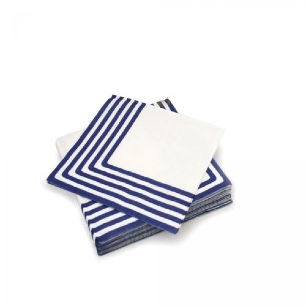 Serviettes en papier marinière bleu marine x 20 pièces