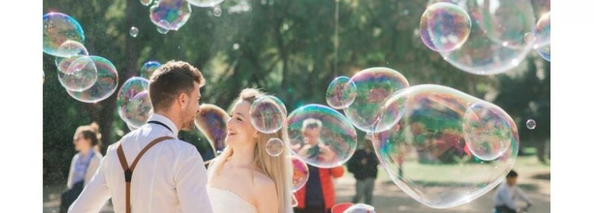 tubes bulles à savons coeur transparent, bulle savon mariage
