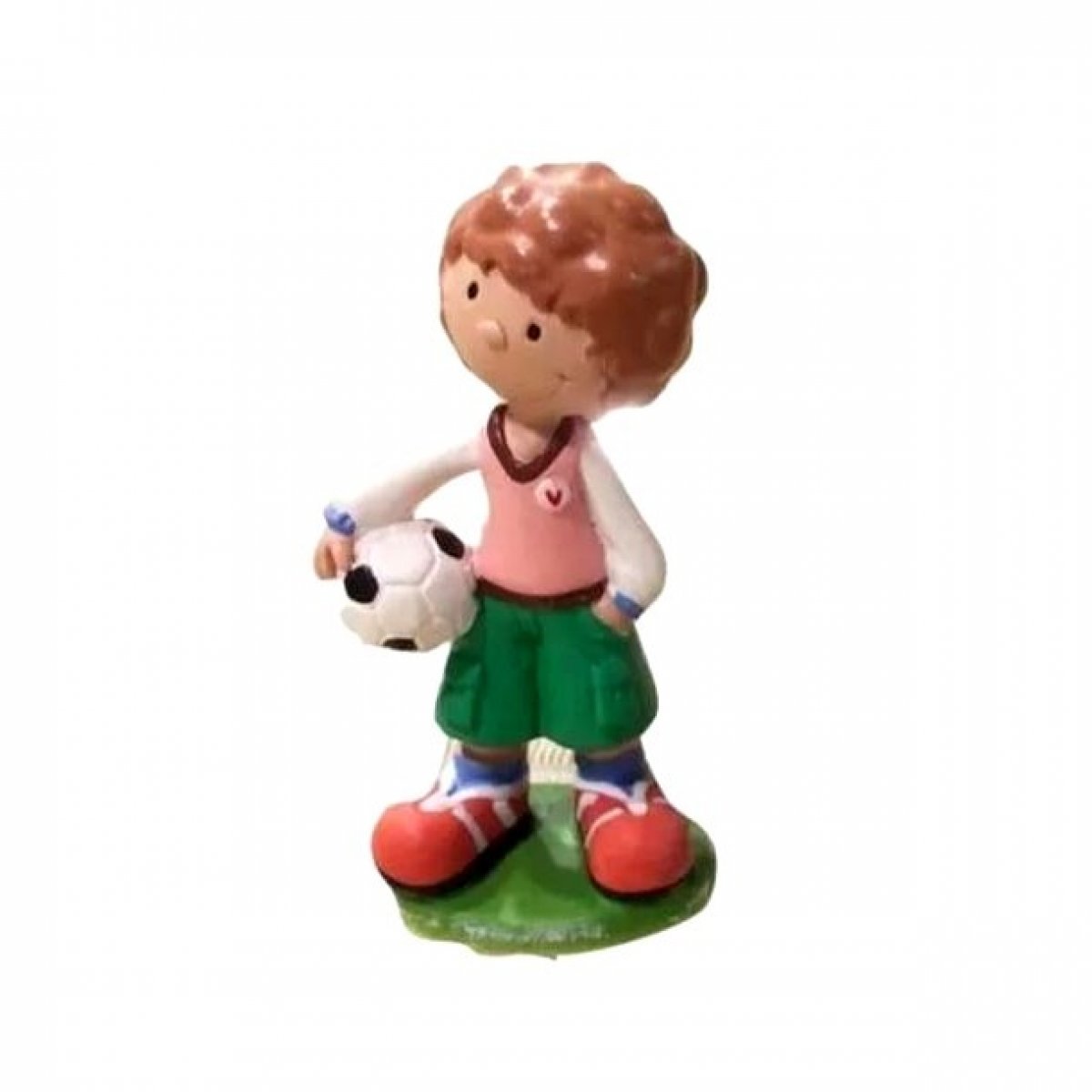  Figurine Gateau Anniversaire - Enfant Footballeur - 6,6 cm