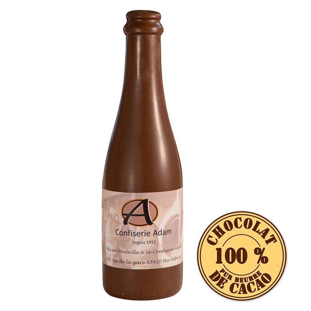 bouteille de lait au chocolat