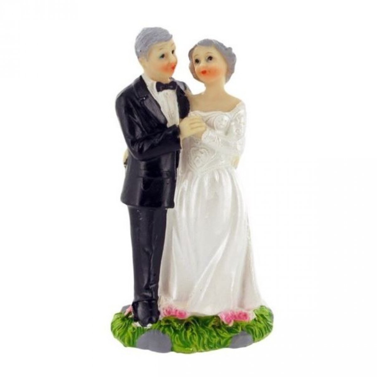 Figurine mariage cheveux grisonnants 