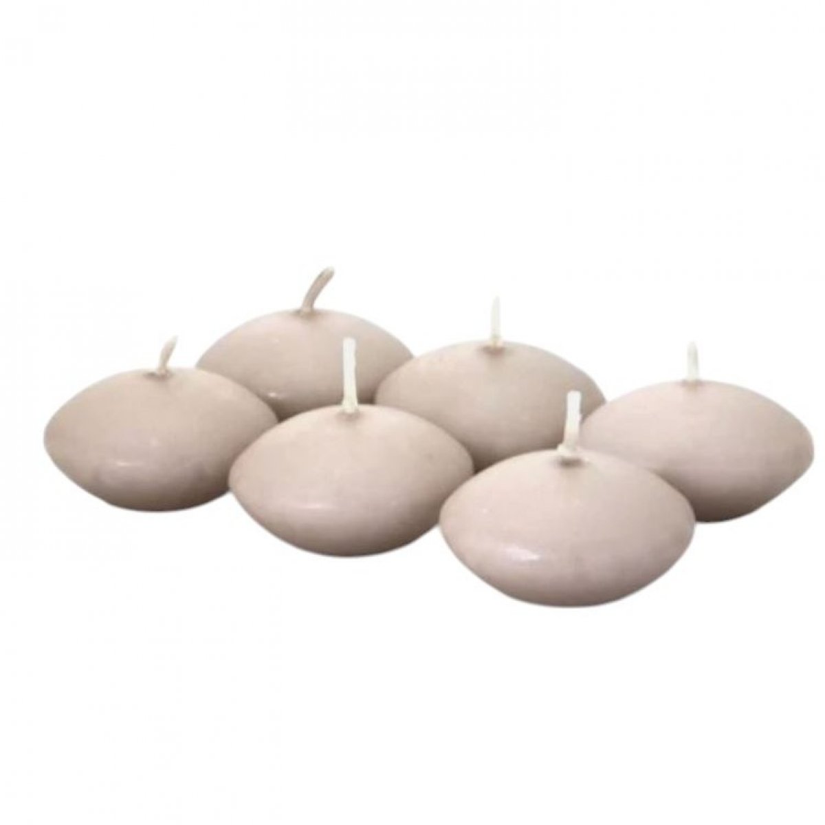 6 Bougies flottantes Taupe