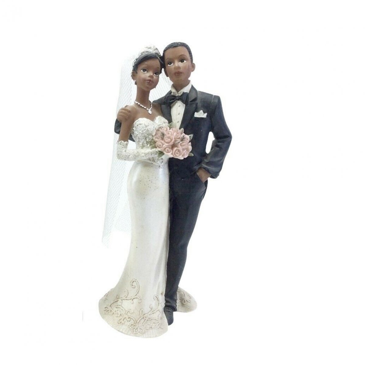 Grande figurine mariage Noir 21 cm