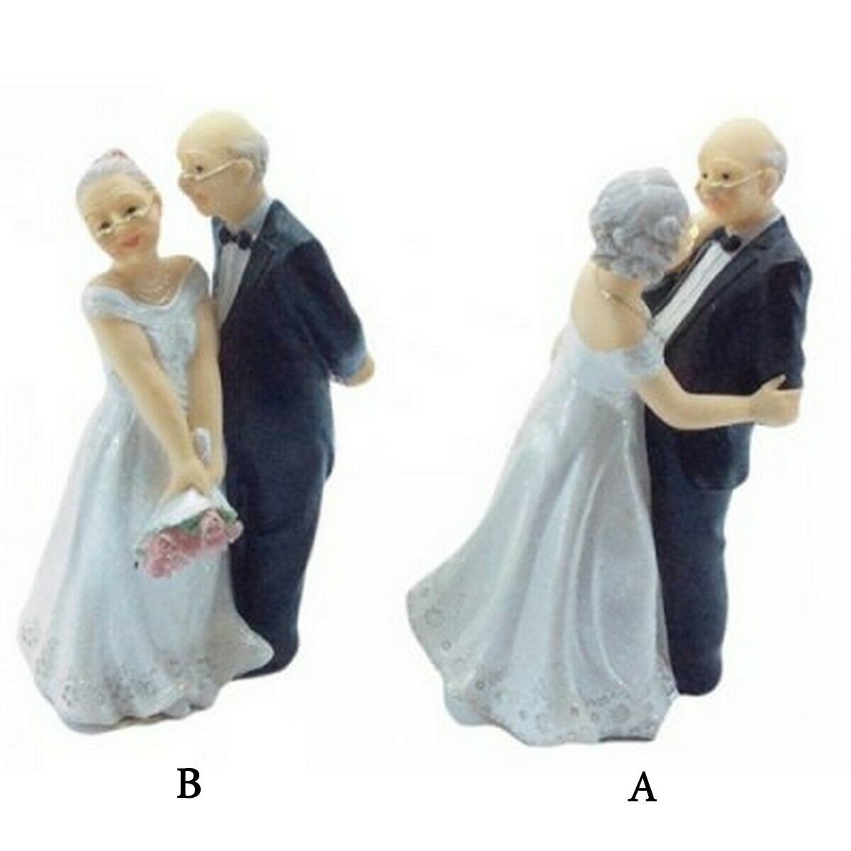 Couple figurine mariage 12,4 cm - Noces d'Or