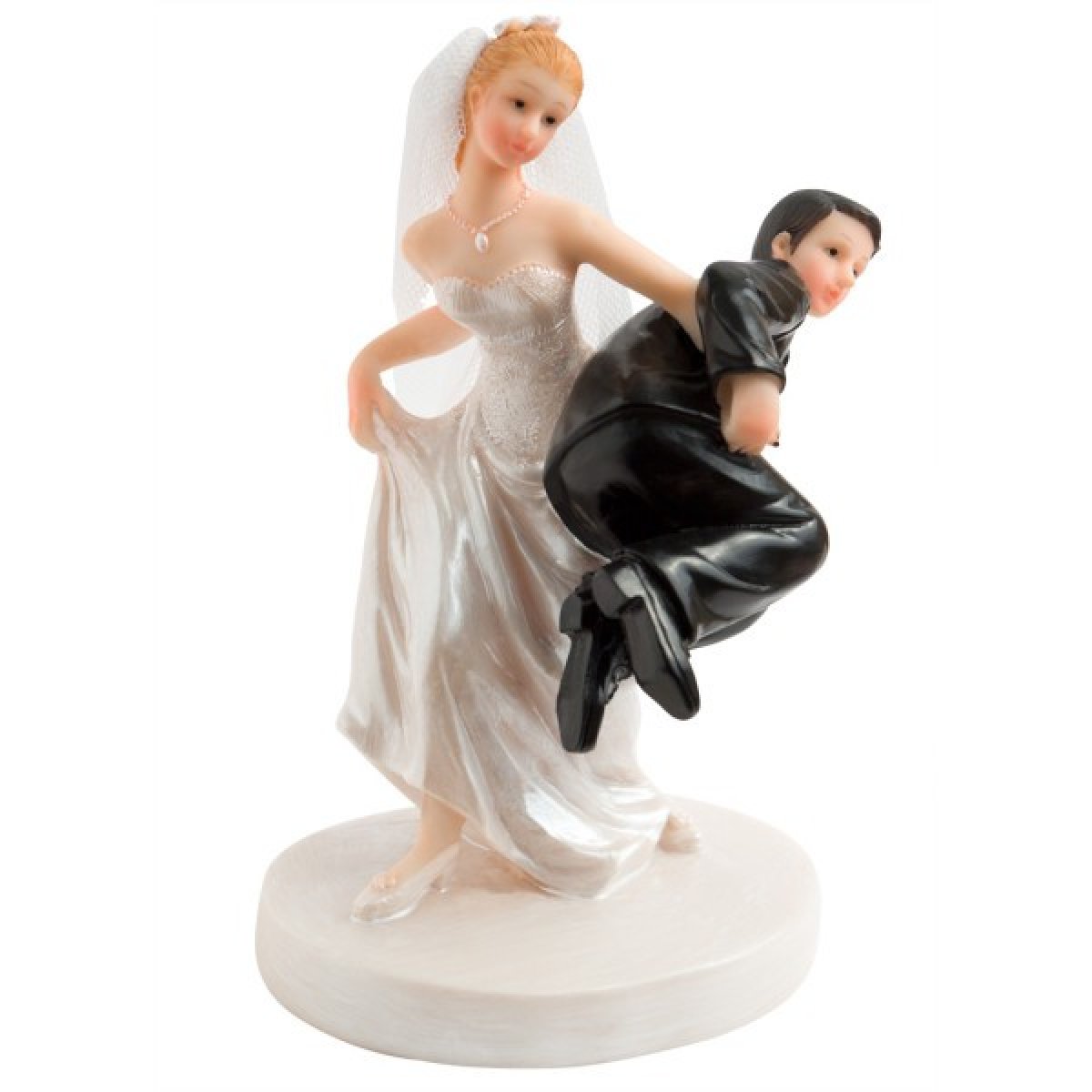 Figurine gateau mariage - Allez chéri on rentre