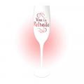 Flûte à champagne en verre - Vive la retraite - rose gold 