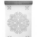Chemin de table oriental argent