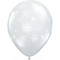 Ballon flocon de neige blanc ø 23 cm x 5 pièces