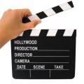 Clap de Cinéma bois vernis 20 x 18 cm - Hollywood 