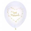 Ballon mariage en latex x 8 pièces - Just Married or