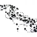 Guirlande de perles noires x 130 cm