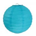 Lanterne papier turquoise x 2 pièces - 30cm  
