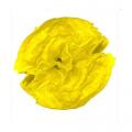 Boule pompon fleur papier de soie jaune 15cm x 10 pièces
