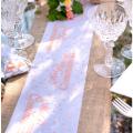 Chemin de table communion corail 15cm x 5m 