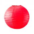 Lanterne en papier alvéolé rouge de 20 cm de diamètre