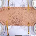 Chemin de table sequins rose gold 30 cm x 2,75 m
