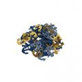 Confettis de table ancres dorées marinières et bleues x 100 pièces