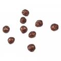 60 mini-boules pailletées couleur chocolat