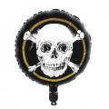 Ballon en aluminium tête de mort thème pirate 45cm 