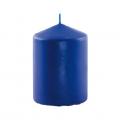 Bougie cylindrique bleu marine 6 x 10 cm