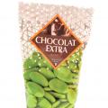 Dragées au chocolat 54 % cacao, couleur anis 250Gr