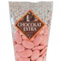 Dragées au chocolat 54 % cacao - rose nacré - 250 Gr