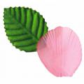 Pétales de rose avec feuilles coloris rose x 100
