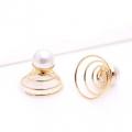 6 épingles perles en spirales dorées - Bijoux De Cheveux