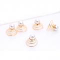 6 épingles perles en spirales dorées - Bijoux De Cheveux