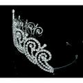 Diadème de mariage couronne de miss argent cristal Swarovski