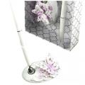 Porte Stylo mariage - Papillon lilas & Blanc