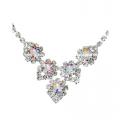 Parure bijou femme argent rhodié cristal A / B 