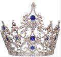 Couronne de Miss oxydes de zirconium bleu royal