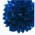 Boule pompon papier de soie Bleu marine 35cm