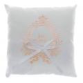 Coussin porte alliance Just Married Rose Gold