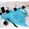 Set de table coeur turquoise x 50 pièces