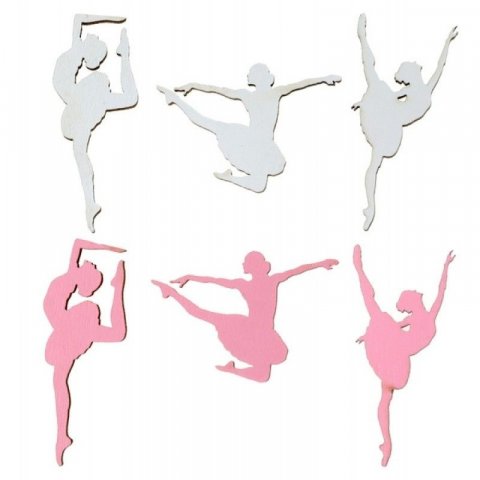 Confettis de table - Danseuse ballerine x 10 pièces
